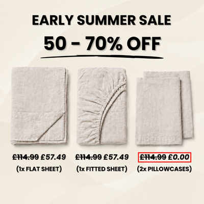 Natural European 100% Linen Sheets