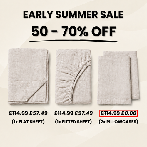 Natural European 100% Linen Sheets