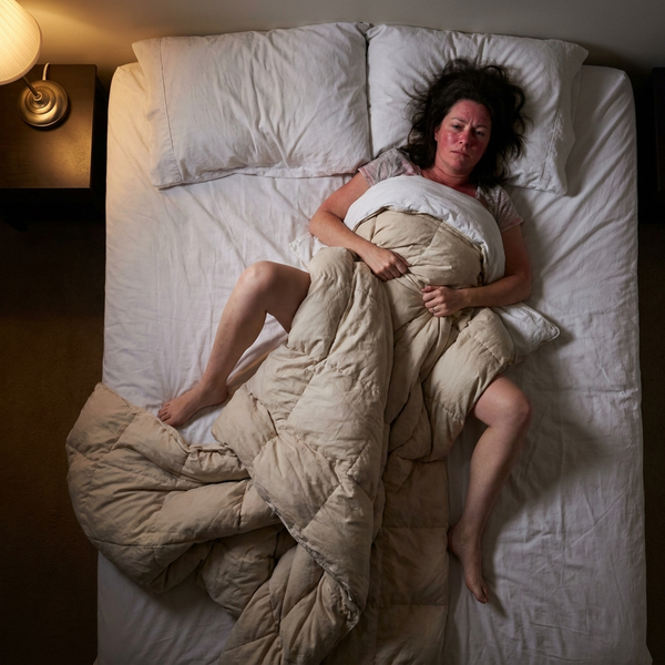You're overheating & throwing the covers off